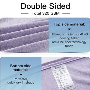 Double Sided Cooling Blanket - Purple